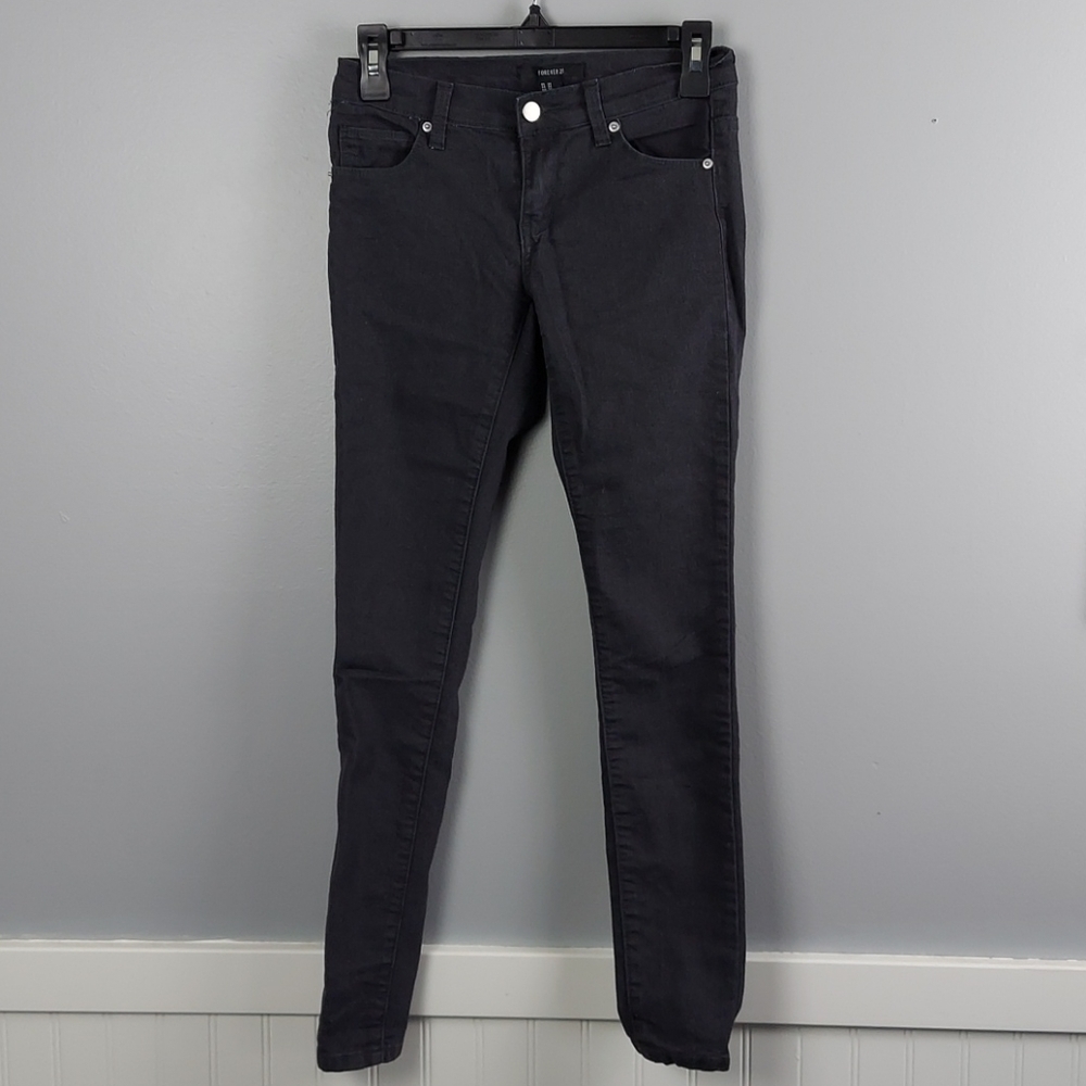 Black Skinny Jeans by Forever 21, size 24